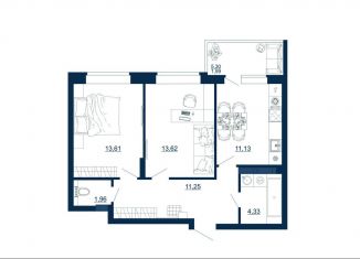 Продажа 2-комнатной квартиры, 57.5 м2, Воронеж, Московский проспект, 66, Коминтерновский район