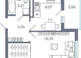 Продаю 1-комнатную квартиру, 33.9 м2, Самарская область