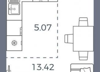 Продаю квартиру студию, 26.3 м2, Самарская область