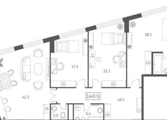 Продажа 4-ком. квартиры, 140.5 м2, Москва, Мытная улица, 40к3, Мытная улица