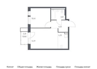 Продам 1-комнатную квартиру, 38.9 м2, Московская область