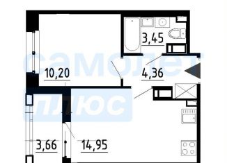 Продажа 1-ком. квартиры, 34.8 м2, Санкт-Петербург, Уральская улица, 25, муниципальный округ Остров Декабристов