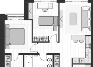 Продажа 2-ком. квартиры, 64.8 м2, Москва, Ленинградский проспект, 37/7, ЖК Прайм Парк