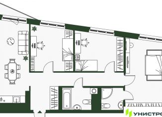 Продается 3-комнатная квартира, 85.9 м2, Екатеринбург, улица Цвиллинга, 7/6