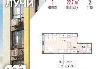 Продам квартиру студию, 22.7 м2, Москва