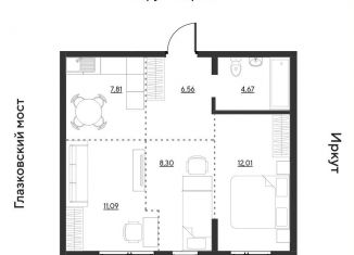 Продаю трехкомнатную квартиру, 50.4 м2, Иркутск