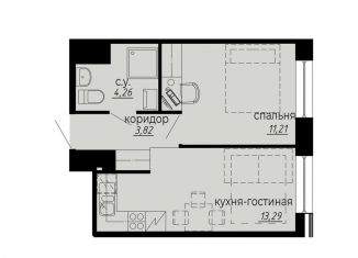 Продам 1-комнатную квартиру, 32.6 м2, Санкт-Петербург, муниципальный округ Светлановское