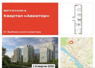 Продажа 1-комнатной квартиры, 45.4 м2, Новосибирск, улица Аэропорт, 88, Заельцовский район