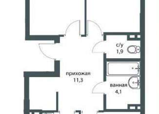 Продается трехкомнатная квартира, 84.6 м2, Новосибирск, Дзержинский район, улица Коминтерна, 1с