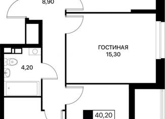 Трехкомнатная квартира на продажу, 71.7 м2, Ростов-на-Дону, Первомайский район