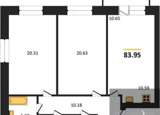 Продажа 2-ком. квартиры, 84 м2, Воронежская область, Кленовая улица, 3