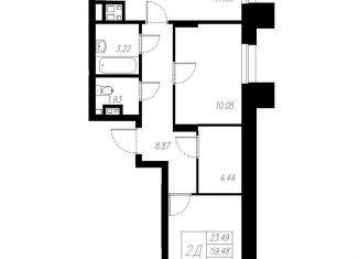 Продам 2-комнатную квартиру, 60.9 м2, Казань, Советский район