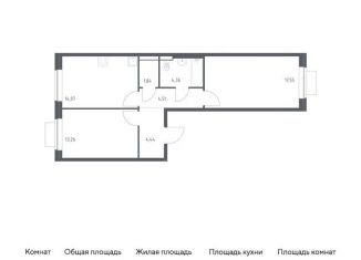 Продам 2-ком. квартиру, 60 м2, Московская область, жилой комплекс Новое Видное, 18.2