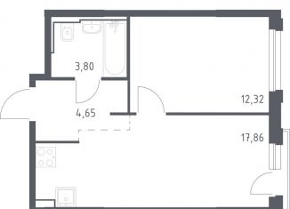 Продаю 1-ком. квартиру, 38.6 м2, Москва, жилой комплекс Квартал Герцена, к2, метро Зябликово