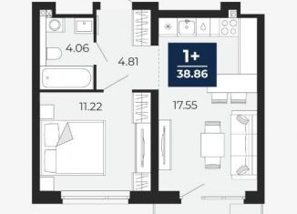 Продажа 1-ком. квартиры, 38.9 м2, Тюмень