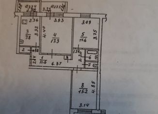 Продам 3-ком. квартиру, 68 м2, Рязань, Берёзовая улица, 1В