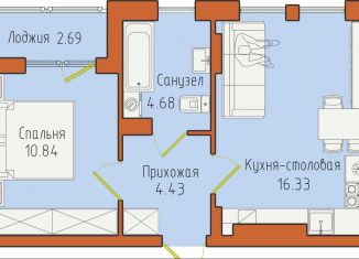 Продается 1-ком. квартира, 39 м2, Светлогорск