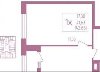 Продаю однокомнатную квартиру, 43.3 м2, Мордовия, улица Анны Лусс, 7В