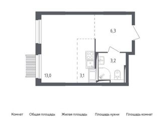 Продажа квартиры студии, 25.6 м2, Мытищи, жилой комплекс Мытищи Парк, к4.1