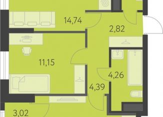 Продам 2-комнатную квартиру, 55.6 м2, Свердловская область