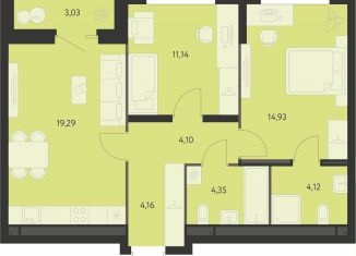 Продается 2-комнатная квартира, 63.6 м2, Екатеринбург, метро Чкаловская