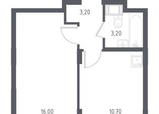 Продаю 1-комнатную квартиру, 33.1 м2, Люберцы, жилой комплекс Люберцы 2020, к70