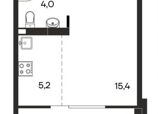 Продается квартира студия, 31.7 м2, Крым