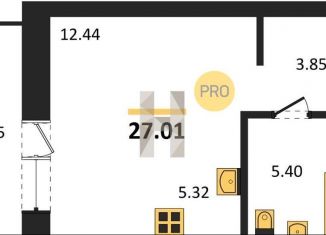 Продается квартира студия, 27 м2, Новосибирская область