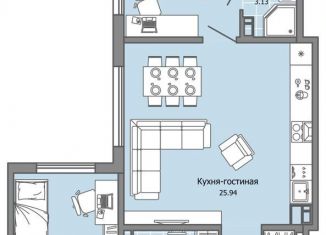 Продажа трехкомнатной квартиры, 77 м2, Ульяновск, Засвияжский район, жилой комплекс Город Новаторов, 2