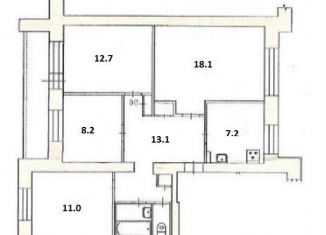 Продам 4-комнатную квартиру, 75 м2, Екатеринбург, метро Площадь 1905 года, улица Татищева, 60