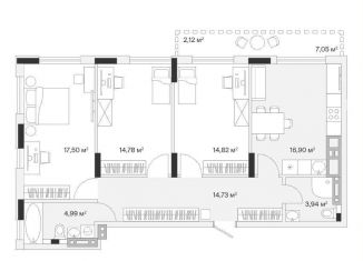 Продажа 3-ком. квартиры, 89.8 м2, Калининградская область