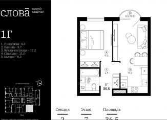 Продам 1-комнатную квартиру, 36.5 м2, Астрахань, Туркестанская улица