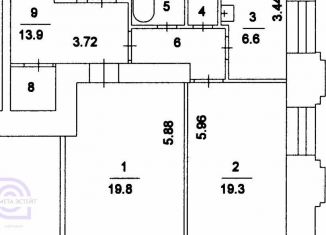 Продажа 2-комнатной квартиры, 70.6 м2, Москва, Краснопрудная улица, 26