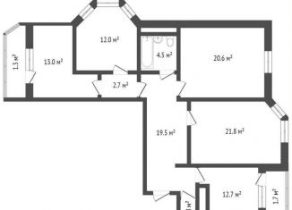 Продается 4-ком. квартира, 109.6 м2, Котельники, улица Строителей, 5