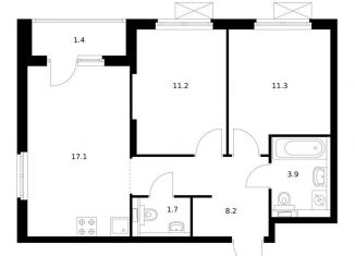 Продается 2-комнатная квартира, 54.3 м2, Ярославль, Фрунзенский район