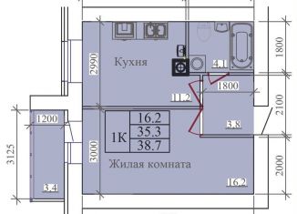 1-ком. квартира на продажу, 38.7 м2, Ивановская область