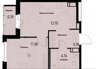 Продаю 1-ком. квартиру, 35.3 м2, Мурино