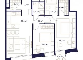 Продам 2-комнатную квартиру, 73.8 м2, Москва, метро Свиблово