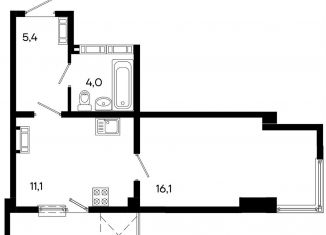 Продается квартира студия, 42 м2, Крым, улица Трубаченко, 21