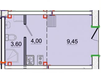 Продается однокомнатная квартира, 17.1 м2, Севастополь