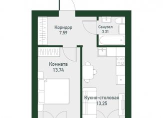 Продается 1-комнатная квартира, 38.2 м2, Екатеринбург