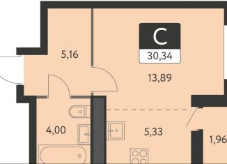 Продаю квартиру студию, 29.4 м2, Екатеринбург, метро Чкаловская