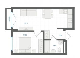 Продается 1-комнатная квартира, 35.4 м2, Екатеринбург, метро Чкаловская