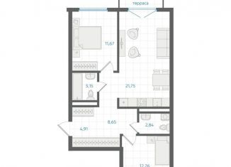 Продается 2-комнатная квартира, 67.4 м2, Екатеринбург