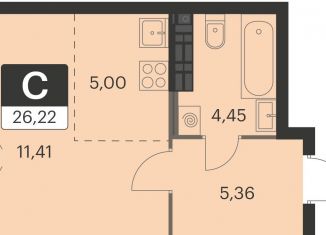 Продам квартиру студию, 26.2 м2, Екатеринбург