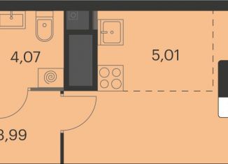 Продается квартира студия, 25.8 м2, Екатеринбург, метро Чкаловская