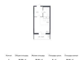 Продается квартира студия, 31.2 м2, посёлок Жилино-1, ЖК Егорово Парк, жилой комплекс Егорово Парк, к1