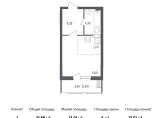 Продается квартира студия, 31.9 м2, посёлок Жилино-1, жилой комплекс Егорово Парк, к1