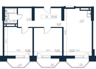 3-ком. квартира на продажу, 78 м2, Владивосток, Ленинский район