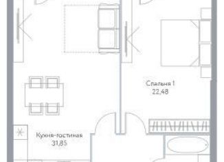 Продается однокомнатная квартира, 75.7 м2, Москва, метро Алексеевская, проспект Мира, 95